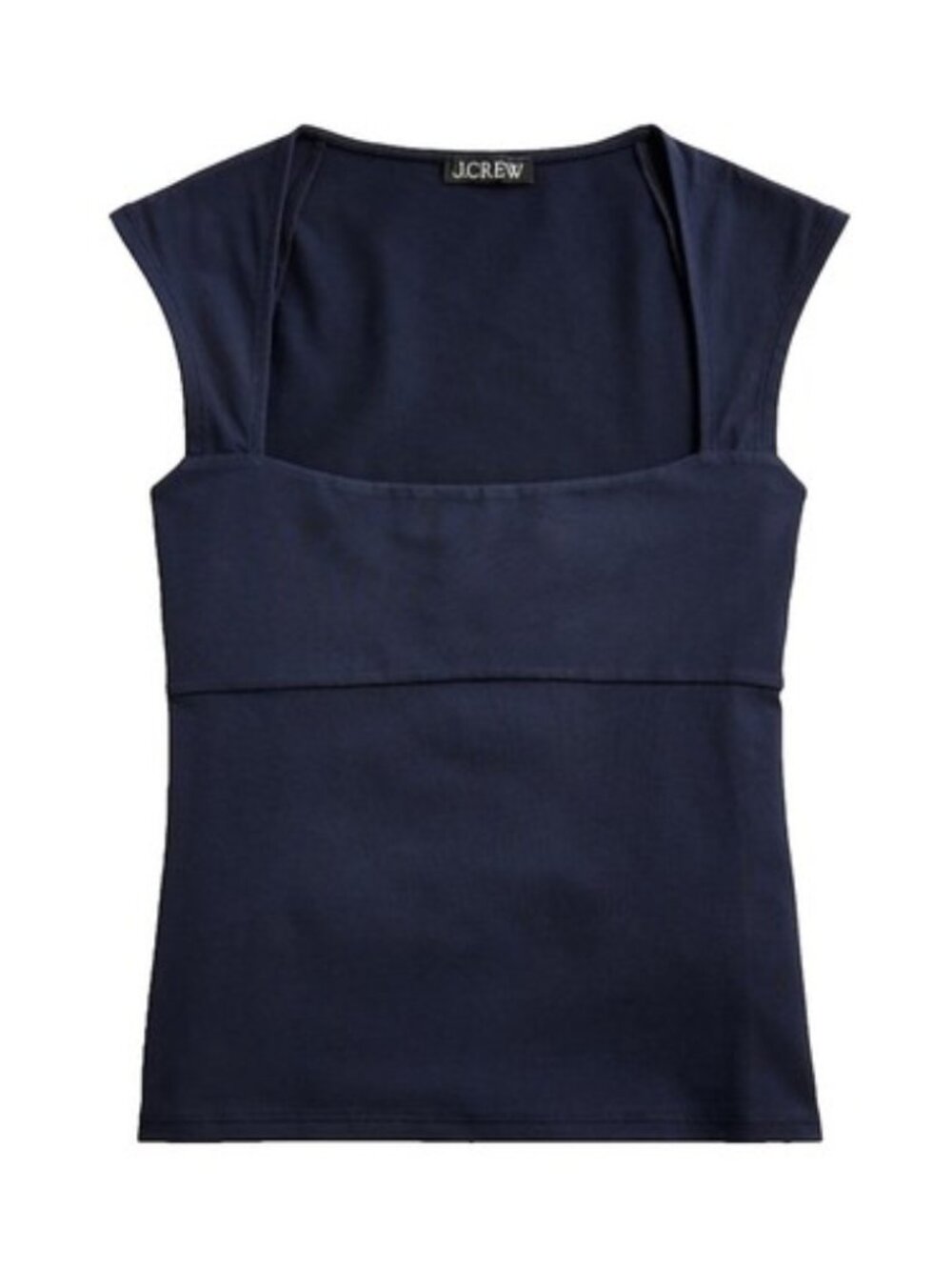 J. Crew Navy Square-Neck Tank Top
